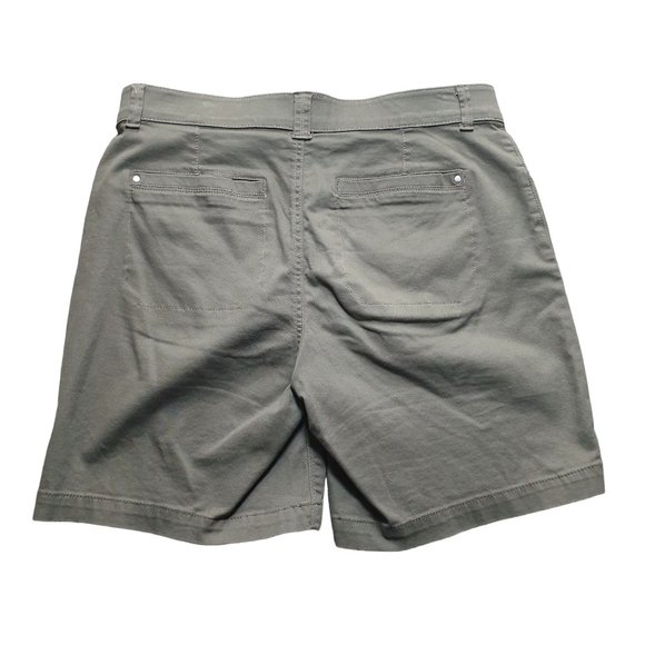 Lee Total Freedom Men Stretch Waist 34 Olive Casual Shorts Outdoor Work Pocket - Picture 4 of 6